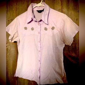 Vintage Embroidered Button Down